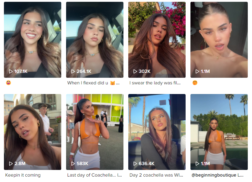 Tik Tok泰國紅人頻道內容