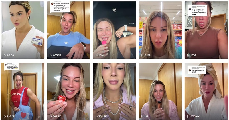 巴西健身美妝護(hù)膚網(wǎng)紅頻道內(nèi)容