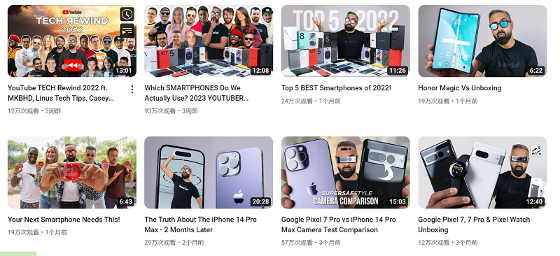 Youtube英國科技海外網(wǎng)紅達(dá)人作品