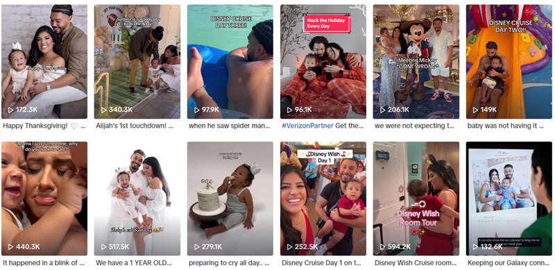 TikTok美國家庭親子網(wǎng)紅頻道內(nèi)容