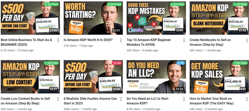 美國日常生活分享電商教程類海外博主頻道內容