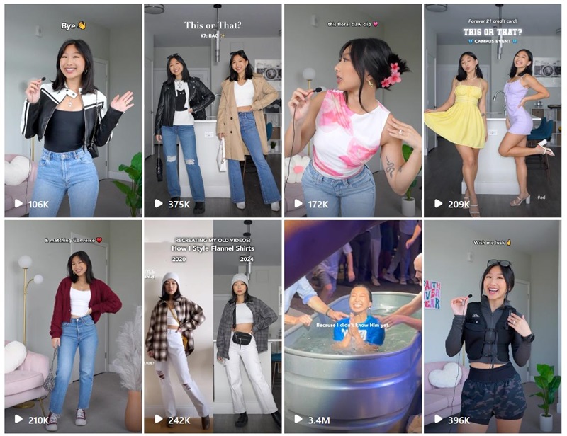 Instagram網(wǎng)紅:美國時尚服裝穿搭健身類網(wǎng)紅頻道內(nèi)容