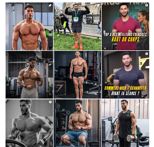 法國(guó)健身運(yùn)動(dòng)技巧分享博主達(dá)人頻道內(nèi)容