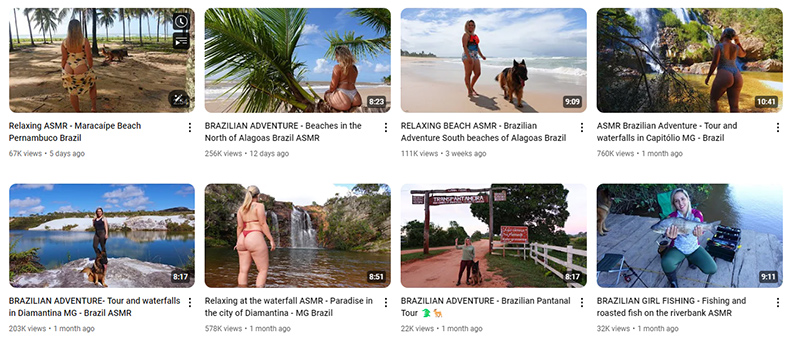 巴西戶外運動網(wǎng)紅youtube達人