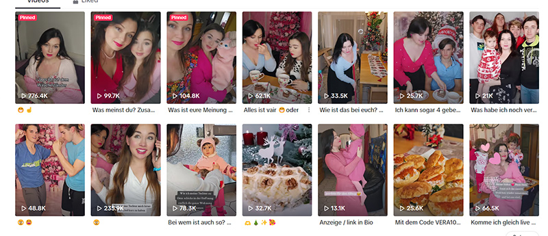 tiktok母嬰美妝網(wǎng)紅小博主頻道內(nèi)容