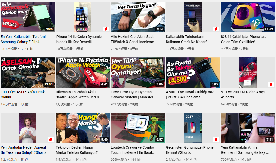 日本YouTube紅人頻道內(nèi)容