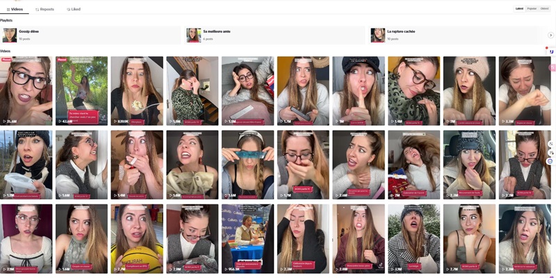 TikTok網(wǎng)紅推廣:法國娛樂時尚美妝類海外博主頻道內(nèi)容