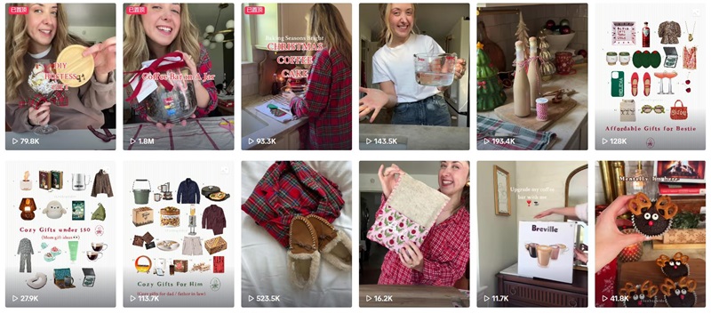 TikTok網(wǎng)紅營(yíng)銷:美國(guó)禮品好物推薦中腰部達(dá)人頻道內(nèi)容