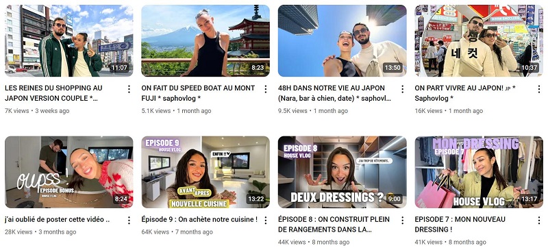 法國YouTube網(wǎng)紅:時尚美妝Vlog達(dá)人頻道內(nèi)容