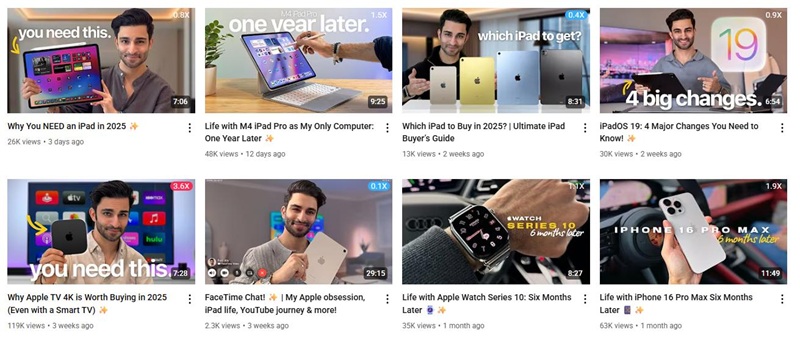 YouTube網(wǎng)紅推薦：美國科技測評蘋果類數(shù)碼產(chǎn)品博主頻道內(nèi)容