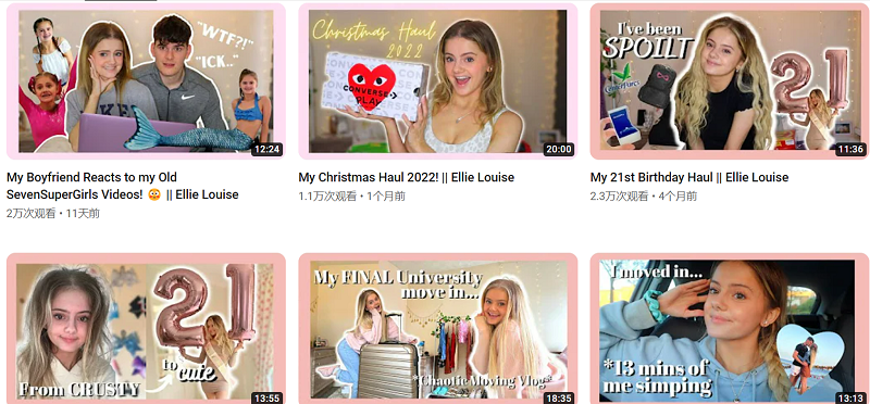 Youtube英國(guó)lifestyle紅人