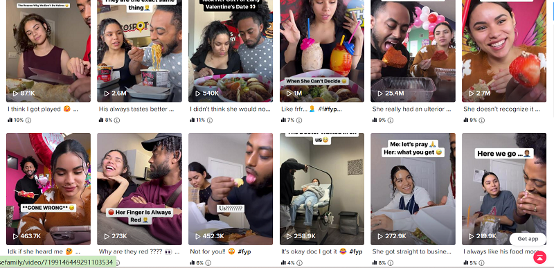 Tiktok美國情侶網(wǎng)紅作品