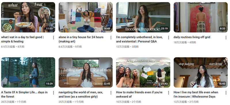 百萬粉絲的美國youtube健身健康類博主頻道內(nèi)容