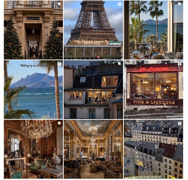 Instagram網(wǎng)紅推廣:法國生活攝影類中小博主頻道內(nèi)容